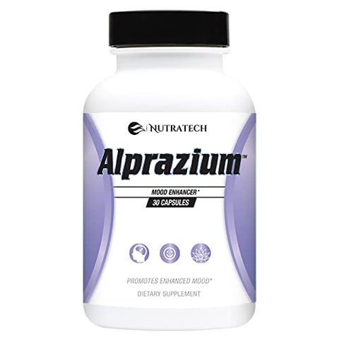 Alprazium - Natural Stress Relief Supplement for Promoting Better Mood, Relaxation and Calming. (30 Capsules)