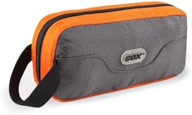 GOX Travel Toiletry Bag Dopp Kit Case for Men Multifunction Packing Organizer Pouch(Orange/Grey)