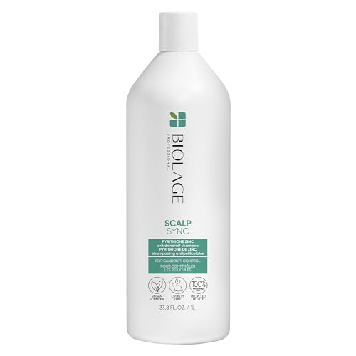 Biolage Scalp Sync Anti-Dandruff Shampoo | Targets Dandruff, Controls the Appearance of Flakes & Relieves Scalp Irritation | Paraben Free | For Dandruff Control | Vegan | Anti-Dandruff Salon Shampoo