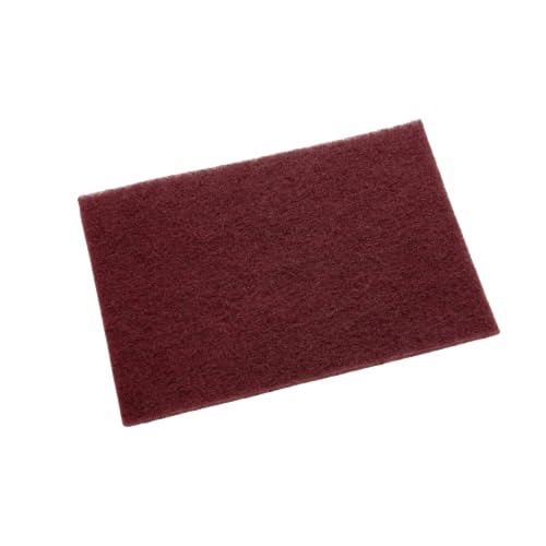 3M Scotch-Brite General Purpose 7447 Hand Pad, Very Fine Grade, 6 in x 9 in, Pack of 20, Aluminum Oxide, Surface Preparation, Scuffing, Blending, Cleaning, Maroon