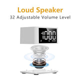 【3 in 1】Sound Machine Dual Alarm Clock Night Light White Noise Machine 27 Sleeping Sounds for Adults Kids Precise 32 Level Volume Sleep Timer Memory Function Digital Clock with 30 Wake Up Sounds