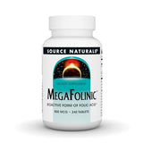 Source Naturals MegaFolinic, Bioactive Form of Folic Acid*, 800 mcg - 240 Tablets