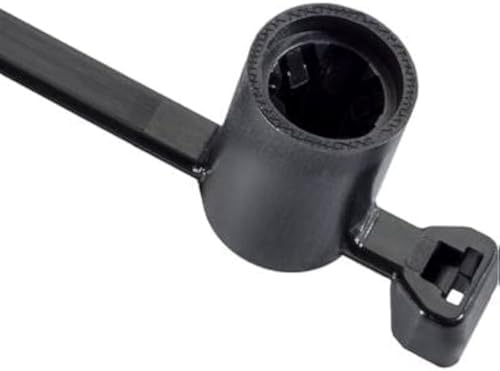 25 Cable Ties with Stud Mount 6"