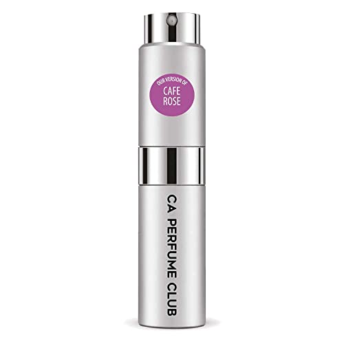 CA Perfume Impression of T. Ford Cafe Rose For Women & Men Replica Version Fragrance Dupes Concentrated Long Lasting Eau de Parfum Spray Refillable Atomizer Bottle 0.27 Fl Oz/8ml-X1