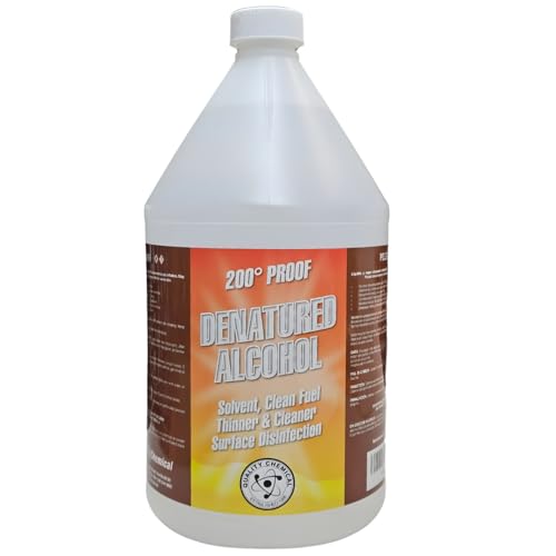 Quality Chemical's Denatured Alcohol 200-Proof Ethyl Alcohol - for Cleaning, 1 Gallon (128 oz.)