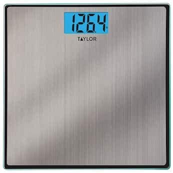 Taylor 74074102 Taylor 74074102 7407 Glass and Stainless Steel High Capacity Bath Scale - 400lbs