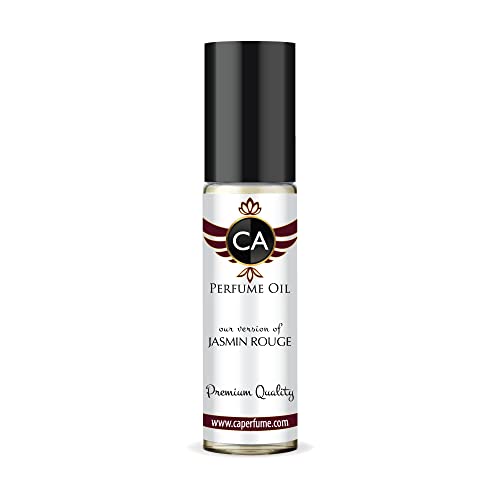 CA Perfume Club Impression of T Ford Jasmin Rouge For Women Replica Body Oil Dupes Concentrated Fragrance Clone Alcohol-Free Grand Quality Sample Size Type For Parfums Cologne 0.3 Fl Oz/10ml