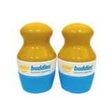 Duo Blue Pack Of Solar Buddies Refillable Roll On Sponge Applicator For Kids, Adults, Families, Travel Size Holds 100ml Travel Friendly for Sunscreen, Suncream and Lotions