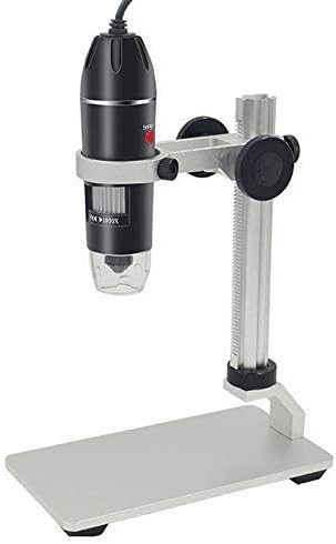 USB Microscope with Liftable Upgraded Metal Stand & Portable Carrying Case, Digital Microscope Endoscope Camera Compatible with Windows Mac Android Phones