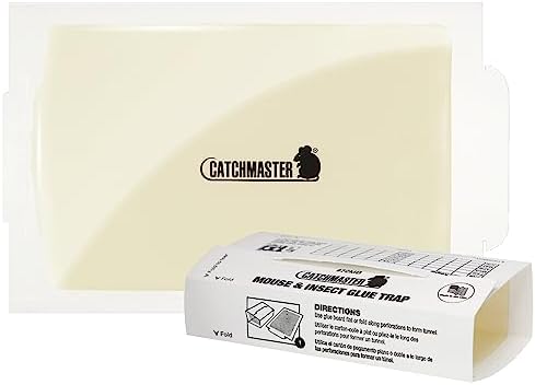 Catchmaster Mouse & Insect Super Glue Traps 30PK, Mouse Traps Indoor for Home, Extra Strength Sticky Pest Control Adhesive Tray for Catching Bugs, Rats & Rodents, Non Toxic Bulk Pre-Baited Glue Boards