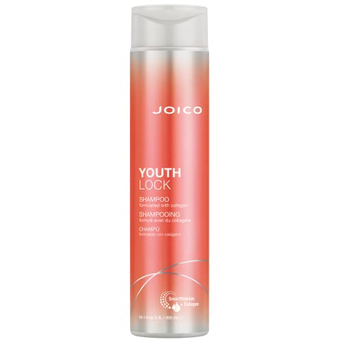 Joico YouthLock Shampoo Formulated with Collagen | Youthful Body & Bounce | Reduce Breakage & Frizz | Free of SLS/SLES Sulfates