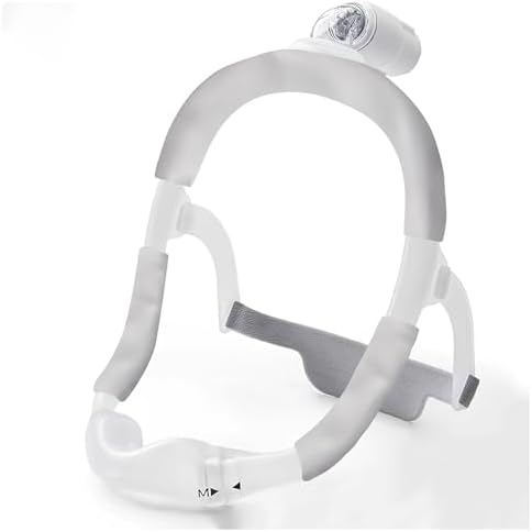 Satin Mask Strap Covers, Mask Frame Covers Compatible with DreamWear or ResMed AirFit Silky Satin Headgear Cover Set C P A Accessories & Supplies Face Cushion Pads for Reduce Red Marks (Light Grey)