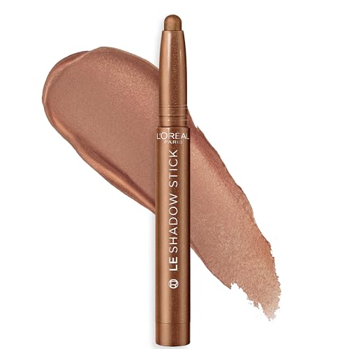 L’Oréal Paris Makeup Le Shadow Stick Eyeshadow, Blendable, Smudge-Resistant, Cream Eyeshadow, Magnetic Bronze, 0.05 Oz