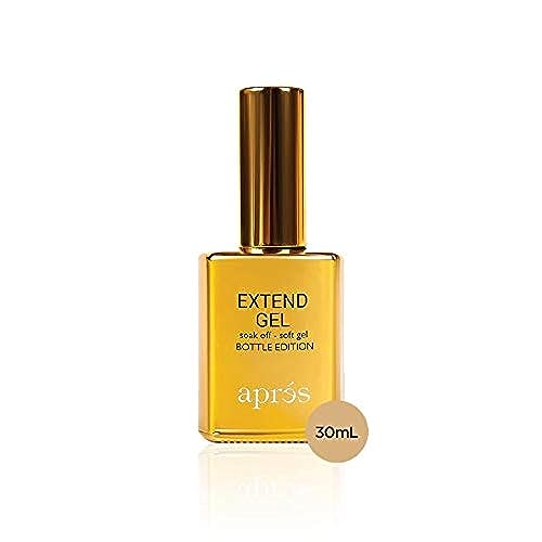 Aprés Extend Gel Gold Bottle Edition - Gel-X Tips Adhesive, No Primer or Bonder Needed (30 ml)