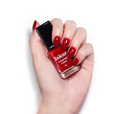 LONDONTOWN Scarlet Red Glossy Nail Polish, Vendetta lakur, Vegan Chip-Resistant Long-Lasting Nail Lacquer, 40 fl oz