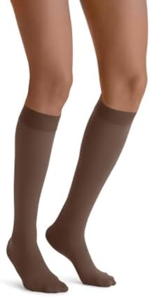 JOBST Opaque SoftFit 15-20 mmHg Closed Toe Knee High Compression Stocking, Espresso, Small