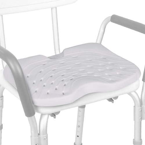 Vive Shower Seat Cushion - Comfortable Support for Pain Relief - Waterproof, Soft Padded & Non Slip for Tub Chairs, Transfer Benches, Bath Stool, Bathtubs - for Seniors, Elderly, Handicap & Disabled