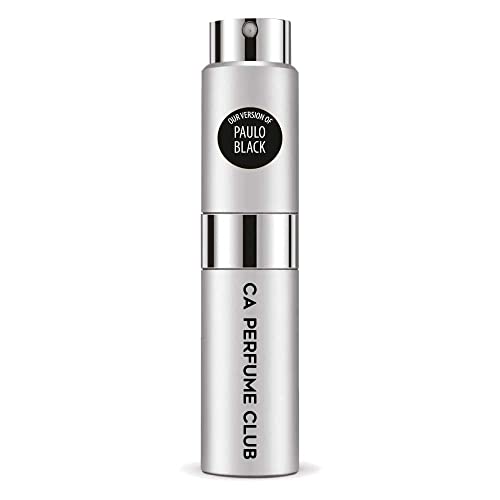 CA Perfume Impression of R. Lauren Paulo Black For Men Replica Version Fragrance Dupes Concentrated Long Lasting Eau de Parfum Spray Refillable Atomizer Bottle 0.27 Fl Oz/ 8ml