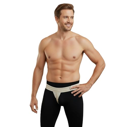 ORTONYX Inguinal Groin Hernia Truss Support Belt Guard Brace- Right Side Beige