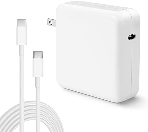 Mac Book Pro Charger, 96W USB C Fast Charger Power Adapter Compatible with New MacBook Air 13 Inch & MacBook Pro 16" 2021 2020 2019 2018, with 6.6ft USB C Cable