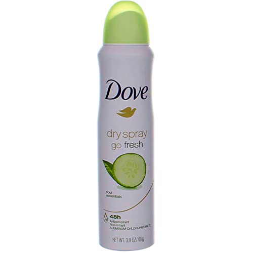 Dove Deodorant Dry Spray Cool Essentials Antiperspirant, 3.8 Ounce (Pack of 3)