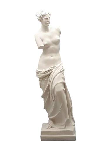Aphrodite Venus De Milo Greek Goddess Cast Marble Statue Sculpture 15.55 inches