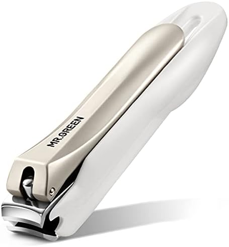 MR.GREEN Nail Clippers Anti Splash Fingernail Cutter Stainless Steel Manicure Tools Nail Scissors Detachable Design Nail Trimmer (Large)