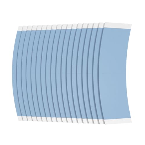 Premium Blue Liner Lace Front Hold Wig Tape | 36pcs | Double Sided Adhesive Tape for Toupee | Strong Hold Waterproof Strips | Made in USA (36, Back Curve)