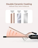 Small Curling Iron 3/8 Inch, Thin Curling Wand for Short Hair, 9mm Long Barrel Ceramic Hair Curling Iron