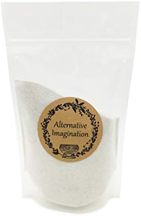 White Sand - Fine Sand for Zen Garden, Resin Incense Burner, Smudge Bowl, Ritual Incense, Cast Iron Cauldron, Unity Ceremony, Sensory Bin Table, Mandalas, Crafts by Alternative Imagination (1 Pound)