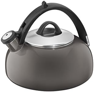 Cuisinart CTK-EOS2GG Peak 2-Quart Teakettle, Make 2-Quarts of Boiling Water in this Classic Tea Kettle, Whistle Sound to Signal Water is Ready, Gray