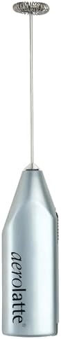 Aerolatte Steam-Free Milk Frother, Satin Finish, 18/8 Stainless Steel Whisk, BPA-Free Plastic Housing, Batteries Included