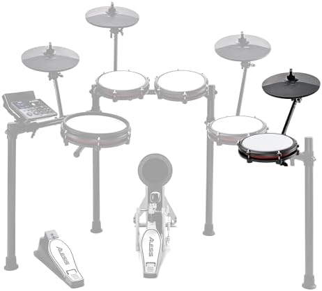 Alesis Drums Nitro Max Expansion Pack - Electric Drum Set Expansion for Nitro Max Kit with Mesh Tom Pad, 10" Cymbal with Choke and Connection Cables