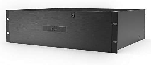 AC Infinity Rack Mount Drawer 4U with Aluminum Faceplate, with Lock and Key, for 19” Equipment Server AV DJ Cabinets Racks