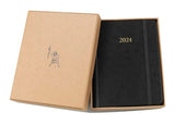 Wykeham's Executive 2024 Daily Journal Planner (Black, 4.5"×3.5")