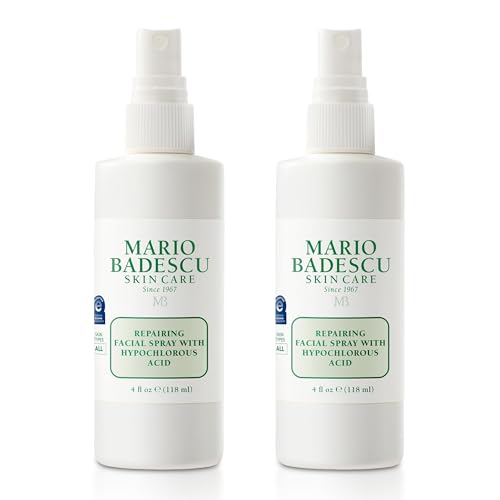Mario Badescu Repairing HOCl Facial Spray with Hypochlorous Acid – Soothes & Hydrates Angry, Irritated Skin, Reduce Redness & Flare-Ups – pH Balancing, Non-Irritating Cleanser, Fragrance-Free