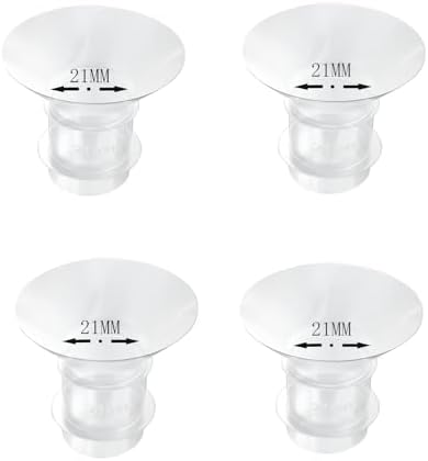 4pcs Flange Insert 21mm,Compatible with Medela/TSRETE/momcozy,BPA Free Silicone Insert for Wearable Breast Pump Shield/Flange Insert，Milk Collector 24mm Universal