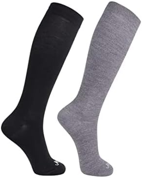 ja vie JAVIE 80% Merino Wool Ultra Soft 15-20mmHg Graduated Compression Socks for Women & Men