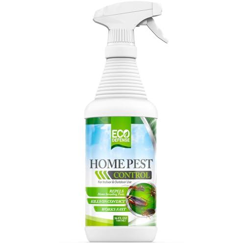 Eco Defense Biobased Pest Control Spray - Ant, Roach, Spider, Bug Killer and Repellent - Natural Indoor & Outdoor Bug Spray - Child & Pet Friendly