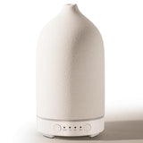 Diffuserlove Ceramic Diffuser 160ML Essential Oil Diffusers Aromatherapy Essential Oil Diffuser for Room Air Diffuser for Home Bedroom Stone Diffuser White (Size:6.8" H x 3.6" W)