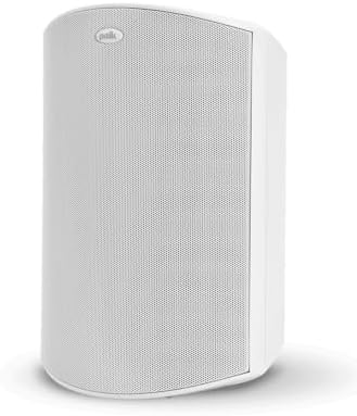 Polk Audio Atrium 8 SDI Flagship Outdoor Speaker (White) - Use as Single Unit or Stereo Pair, Powerful Bass & Broad Sound Coverage, Withstands Extreme Weather & Temperature