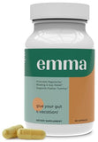 Emma Gut Health - Gas and Bloating Relief, Constipation, Leaky Gut Repair - Gut Cleanse & Restore Digestion - Regulate Bowel Movement. Probiotics and Laxative Alternative, 60 Capsules