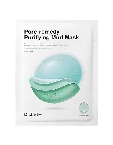 Dr.Jart+ Pore.Remedy™ Purifying Mud Face Mask | Sheet Mask | Korean Skin Care, 1 Pack