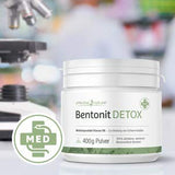 effective nature - Bentonit Detox - 400 g - Zertifiziertes Medizinprodukt zur Bindung von Schwermetallen im Körper - 100% ultrafein - Made in Germany - Ohne unerwünschte Zusätze