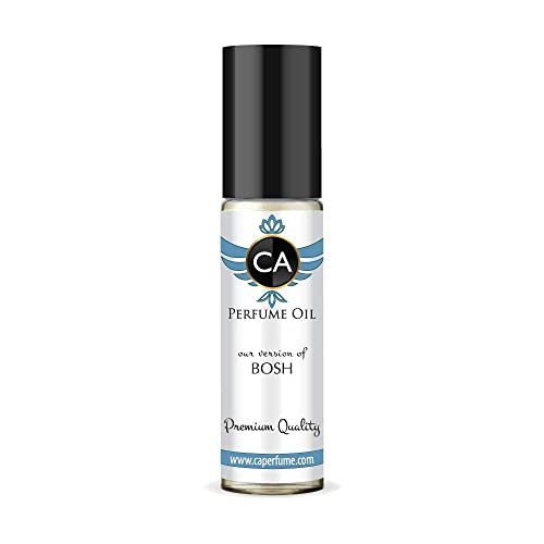 CA Perfume Impression of H. Bosh Bosh For Men Replica Fragrance Body Oil Dupes Alcohol-Free Essential Aromatherapy Sample Travel Size Concentrated Long Lasting Attar Roll-On 0.3 Fl Oz/10ml