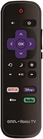 OEM Replacement Remote Control Compatible with All ONN. Roku TV Smart 4K Ultra HDTV 【Only Works with Onn. Roku TV, Not for Roku Stick and Roku Box】 (Netflix/Disney Plus/Apple TV+ / Hulu)