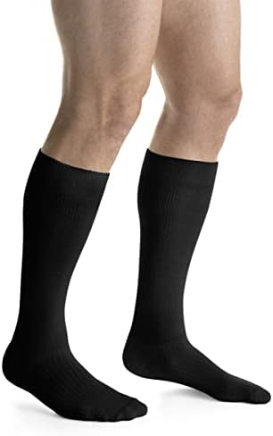 JOBST ActiveWear 20-30mmHg Compression Socks Knee High, Closed Toe, Cool Black, Small