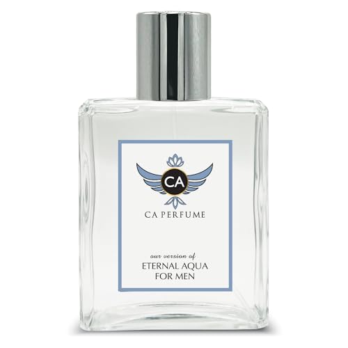 CA Perfume Impression of Klein Eternal Aqua For Men For Men Replica Fragrance Dupes Eau de Parfum Spray Bottle 3.4 Fl Oz/100ml-X1