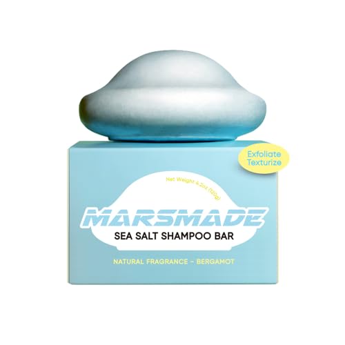 Sea Salt Shampoo Bar 2.0 - Hydrating & Moisturizing Natural Hair Soap Bar Shampoo for Hair Volume & Scalp Nourishment - Bathing Soap Solid Shampoo for All Hair Types (120g, 4.23oz)
