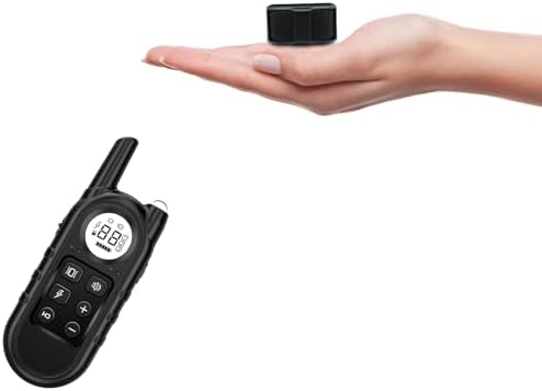 Tiniest Dog Shock Collar, Lightest Dog Training Collar with Remote for Small Dogs 5-15lbs & Medium Large Dogs/Puppies, Waterproof, Rechargeable, 1300ft Range (Black)